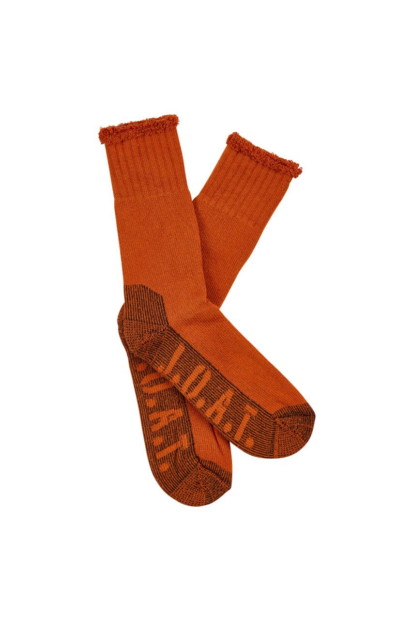 Jack of All Trades Bamboo Socks - Twisted Terracotta