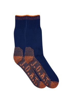 Jack of All Trades Cotton Socks 2 Pack - Navy/Orange Jack of All Trades Cotton Socks 2 Pack - Navy/Orange