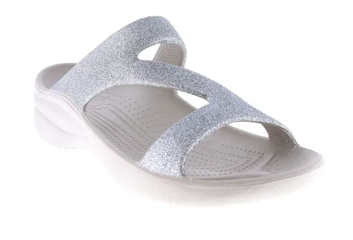Dawgs Women's Z Sandals - Glitter Silver