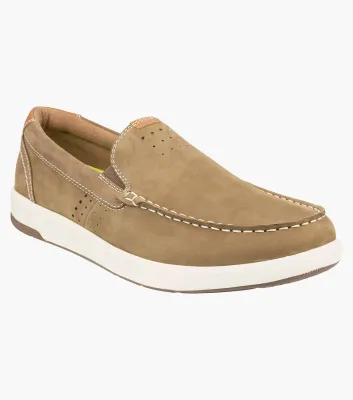 Florsheim Crossover Moc Slip - Mushroom Nubuck (Wide EE)