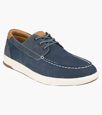 Florsheim Crossover Boat Shoe - Navy Nubuck (Wide EE)