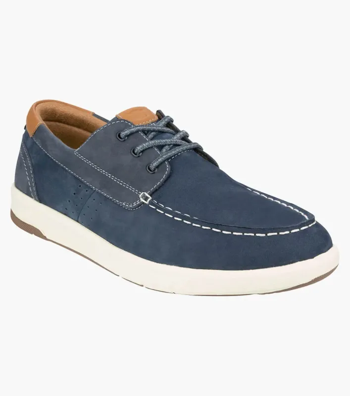 Florsheim Crossover Boat Shoe - Navy Nubuck (Wide EE)