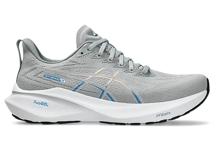 ASICS Women's GT-2000 13 - Piedmont Grey/White (Wide D) ASICS Women's GT-2000 13 - Piedmont Grey/White (Wide D)