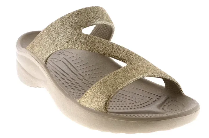 Dawgs Women's Z Sandals - Glitter Champagne