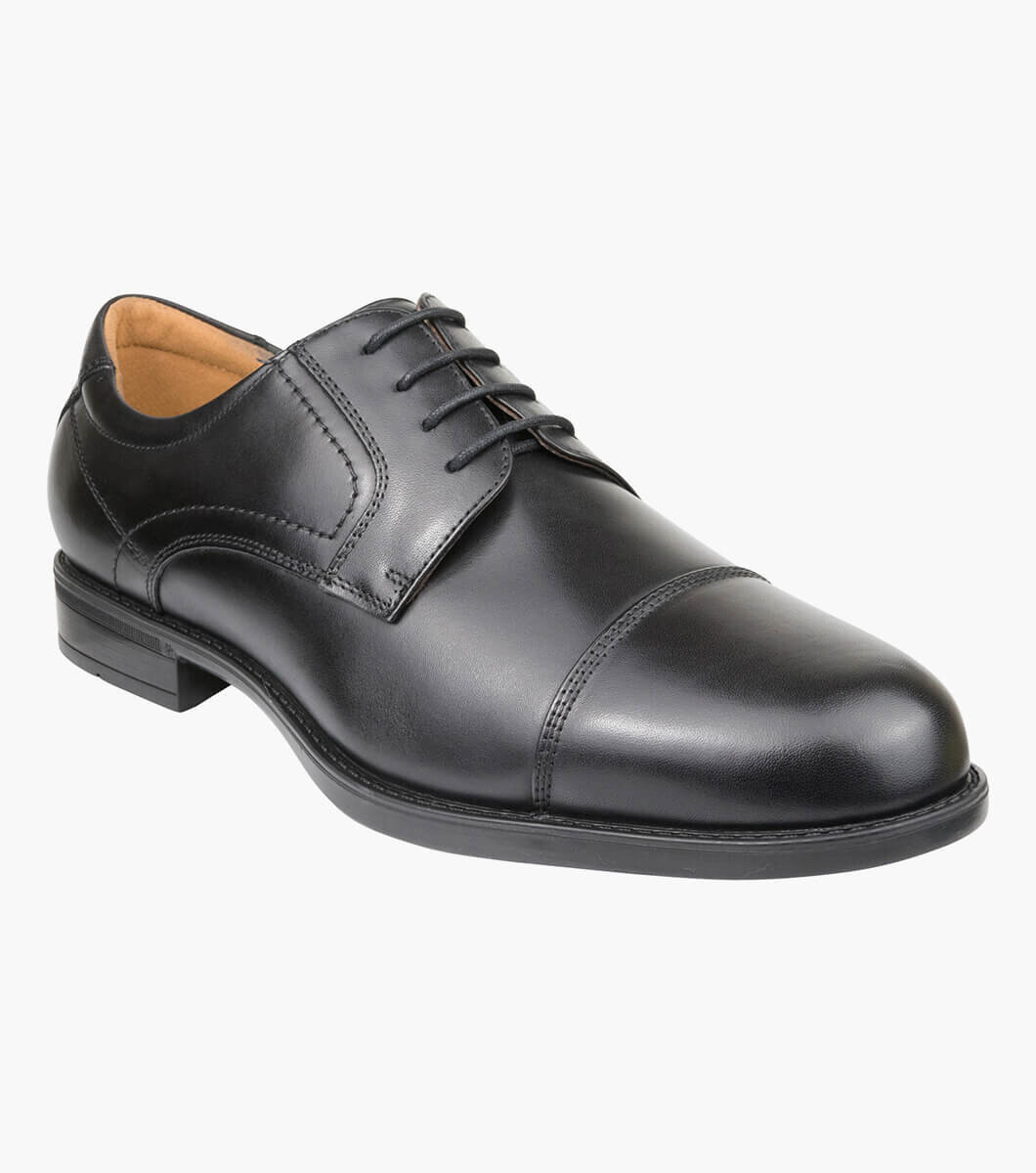Florsheim Fairfield Cap - Black (Wide EEE)