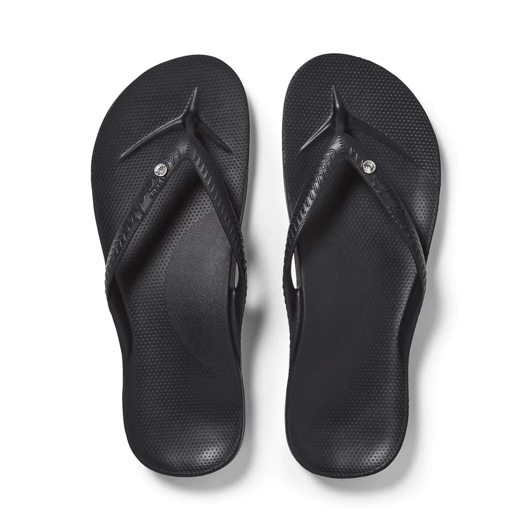 Archies Women's Thongs - Crystal Black