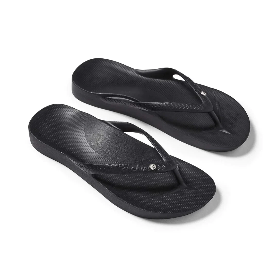 Archies Women's Thongs - Crystal Black