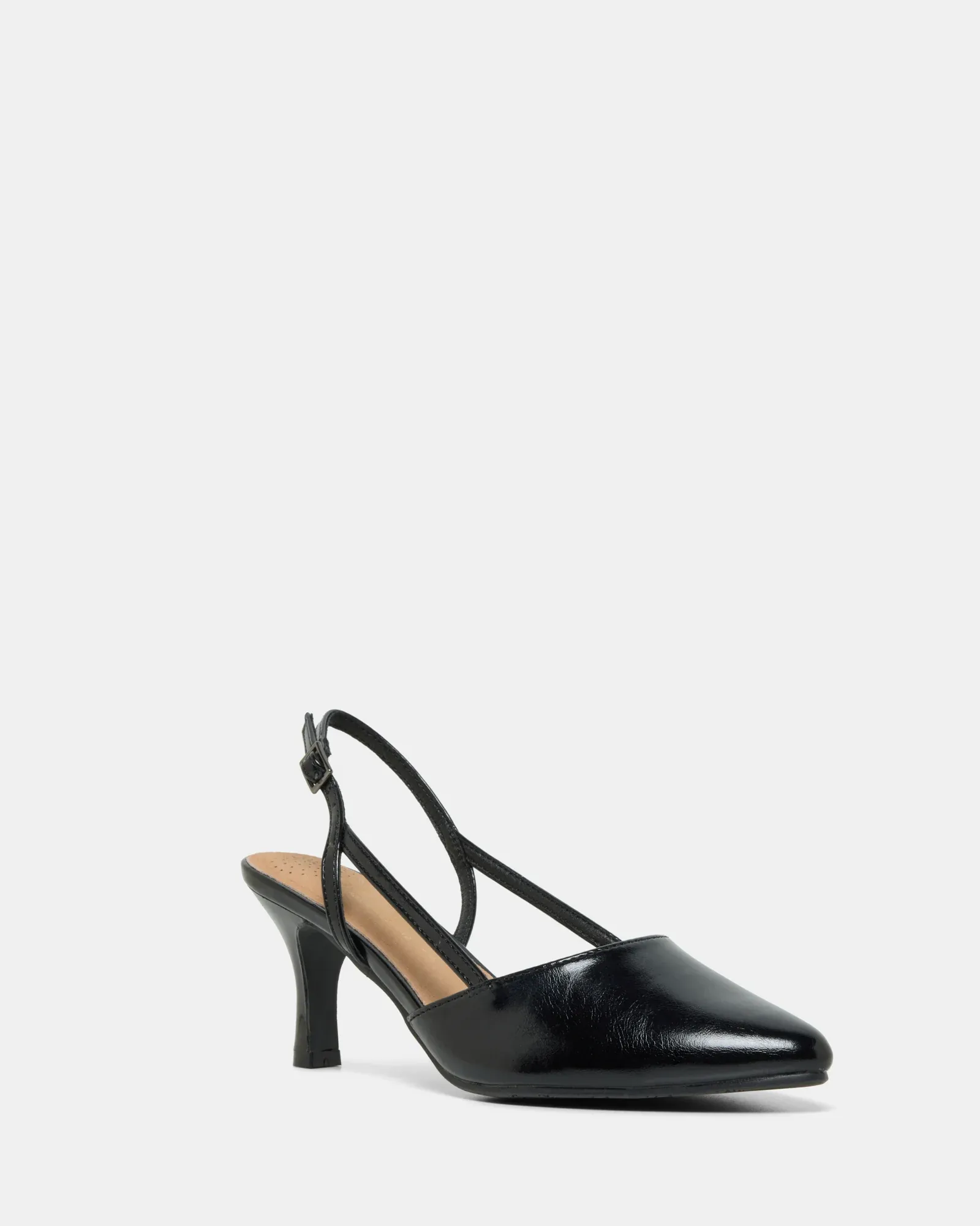 Step on Air Daisy - Black Patent