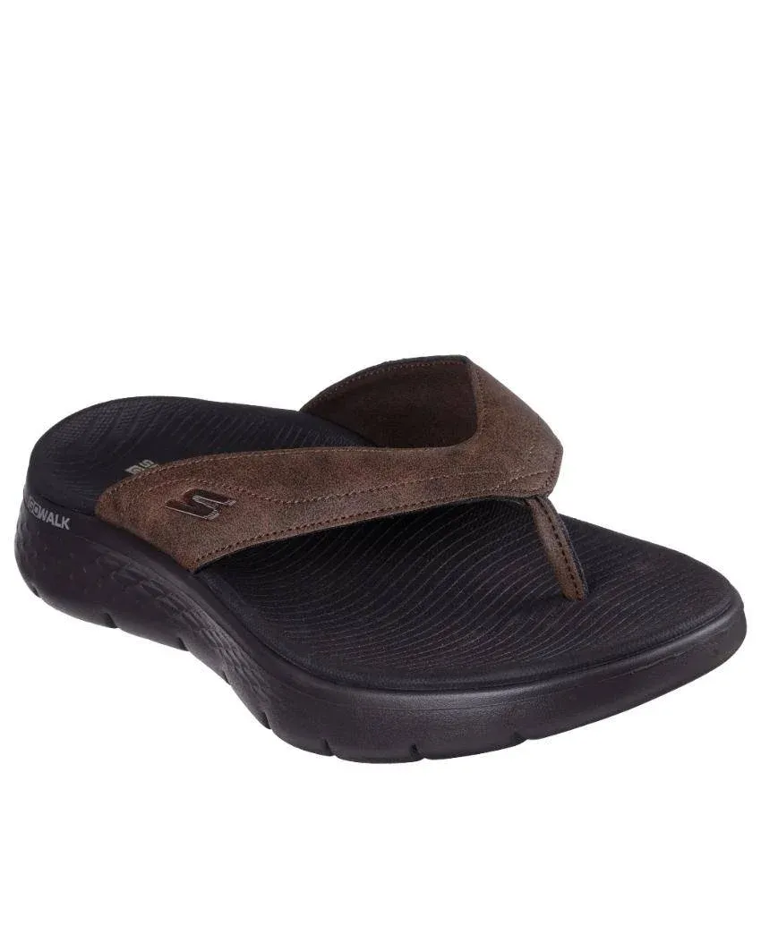 Skechers Men's Go Walk Flex Vallejo - Brown Black Skechers Men's Go Walk Flex Vallejo - Brown Black