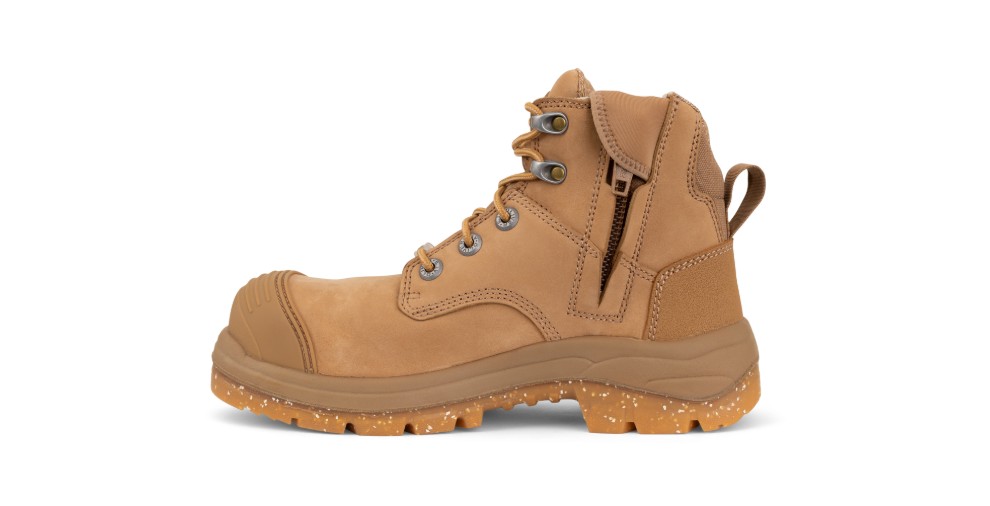 Oliver Women's 59450Z Zip Scuff - Stone (Composite Cap)