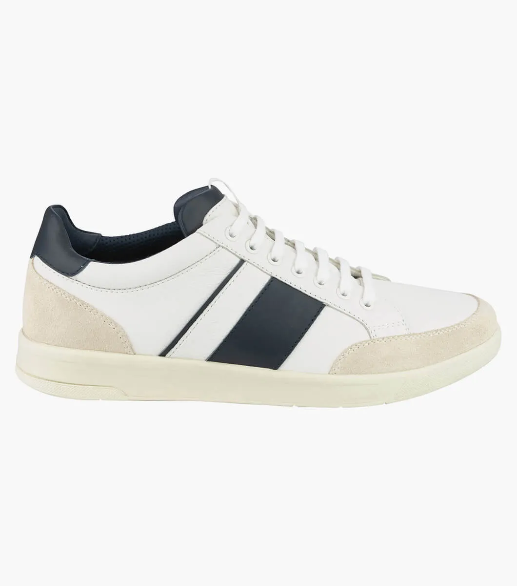Florsheim Crosscourt - White/Navy (Wide EE)