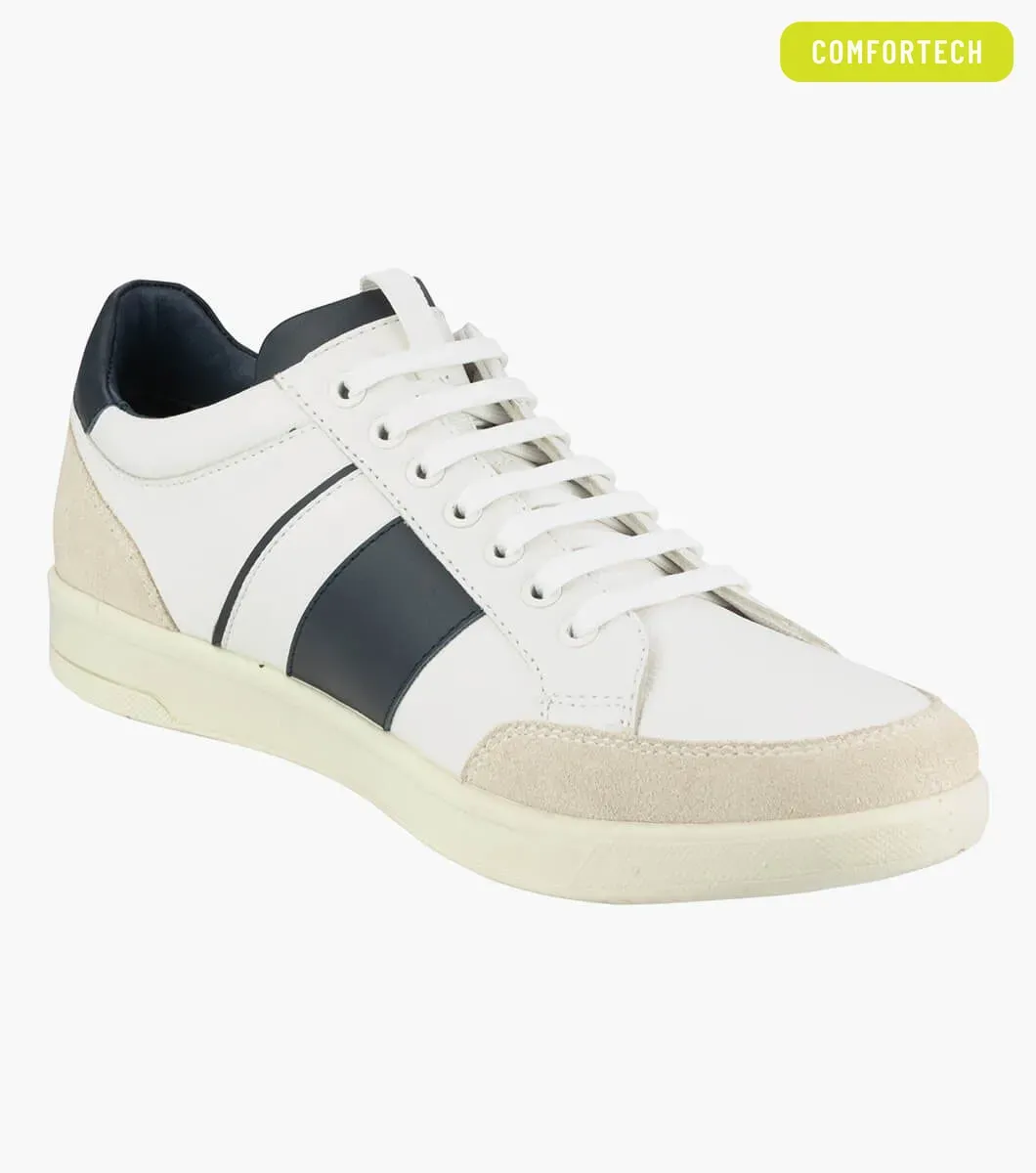 Florsheim Crosscourt - White/Navy (Wide EE)