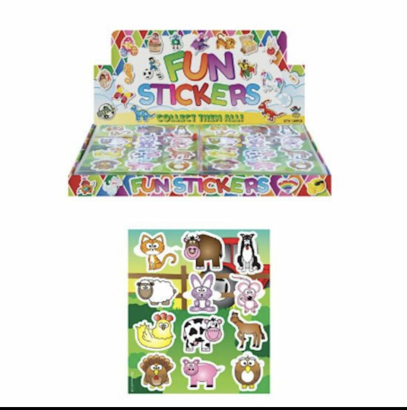 Trakteren - FUN STICKERS – MODEL: BOERDERIJ 10 stks