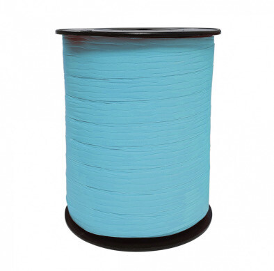 Inpakken - Krullint 10 mm Paperlook Baby Blauw Per 5 Meter