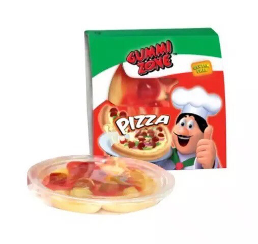 Gummi Zone Mini Pizza 6-slices 23 gram Glutenvrij Runder Gelatine Gummi Zone Mini Pizza 6-slices 23 gram Glutenvrij Runder Gelatine