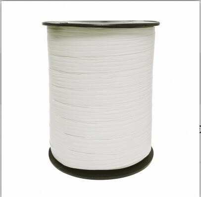 Inpakken - Krullint 10 mm Paperlook Wit Per 5 Meter