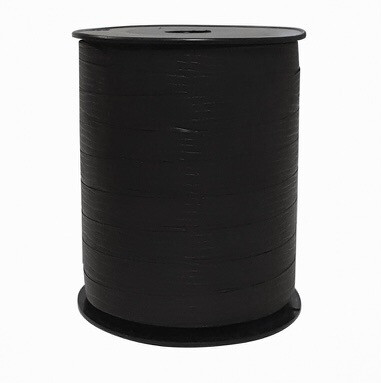 Inpakken - Krullint 10 mm Zwart Per 5 Meter