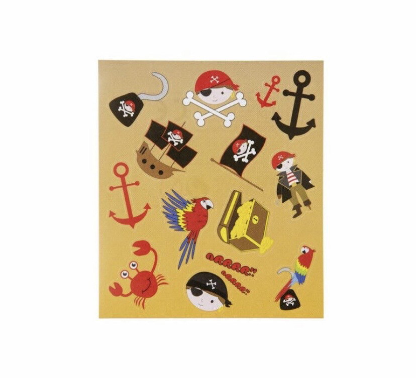 FUN STICKERS – MODEL: PIRAAT 10 stks