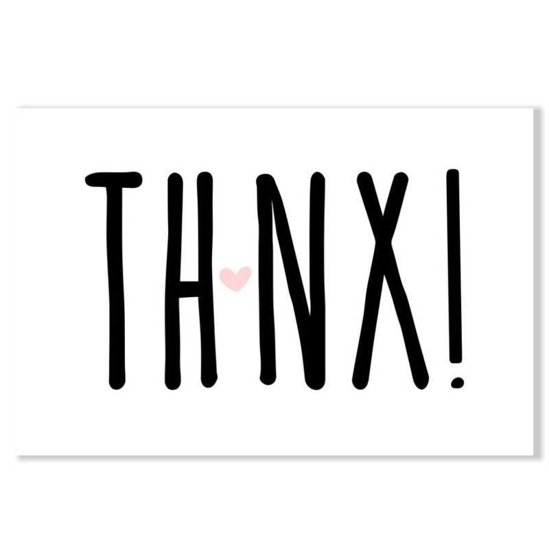 Sproetiz MINIKAARTJE : 'thanx'