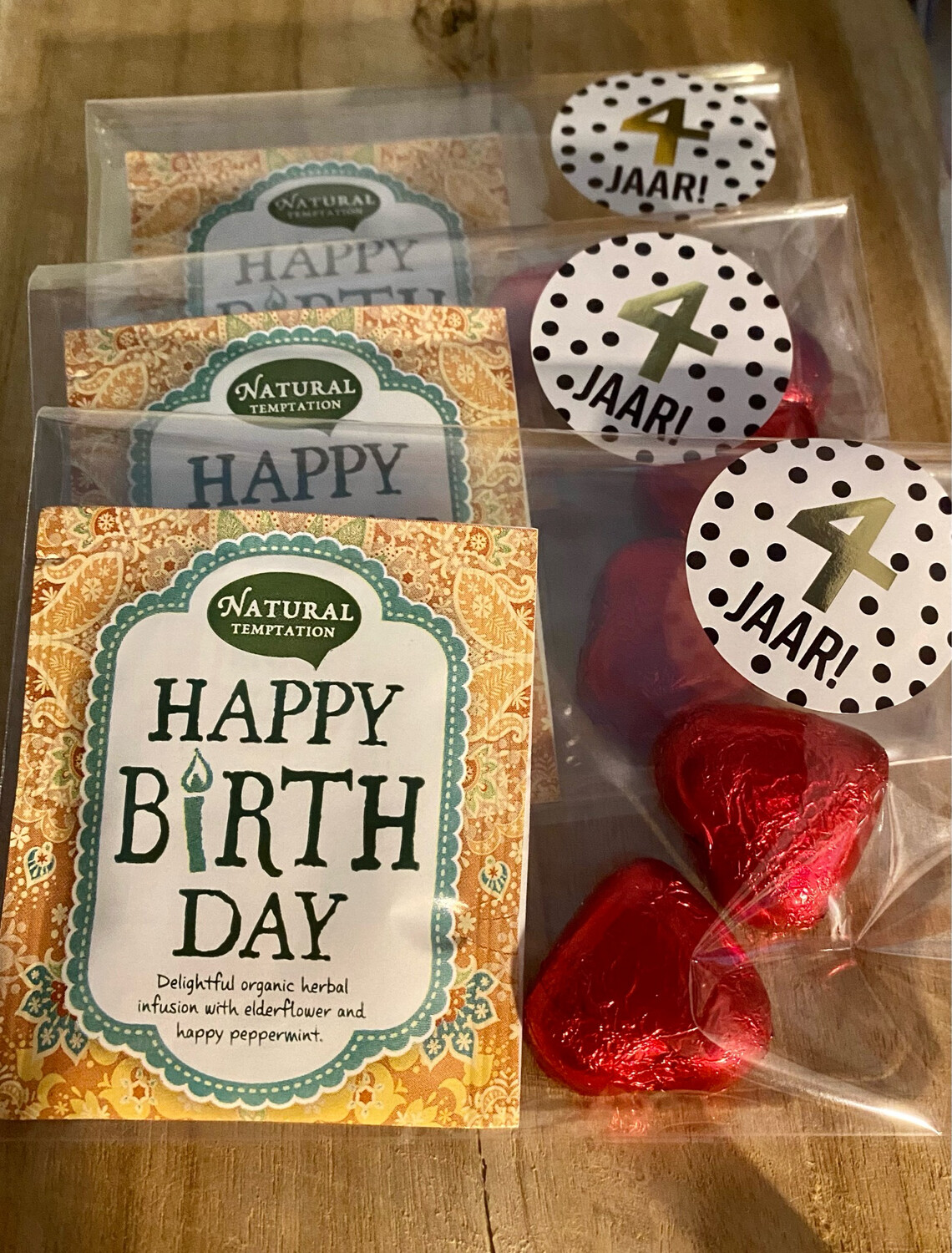 Voorbeeld Traktatie - Lekkers Voor Juf Meester 4 Jaar