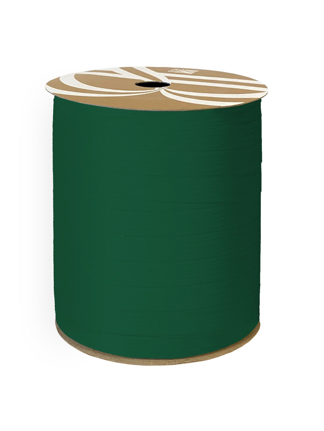 KP® Cadeaulint - Paperlook krullint tweezijdig 10mm, Donkergroen 5 Meter