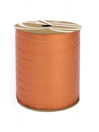 KP® - Paperlook krullint tweezijdig 10mm, Koper Per 5 Mtr