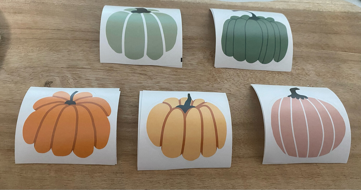 KP® Stickers - Pumpkins (5 varianten) Per 10 Stks