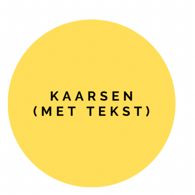 Cadeau’s Kaarsen (Met Tekst)