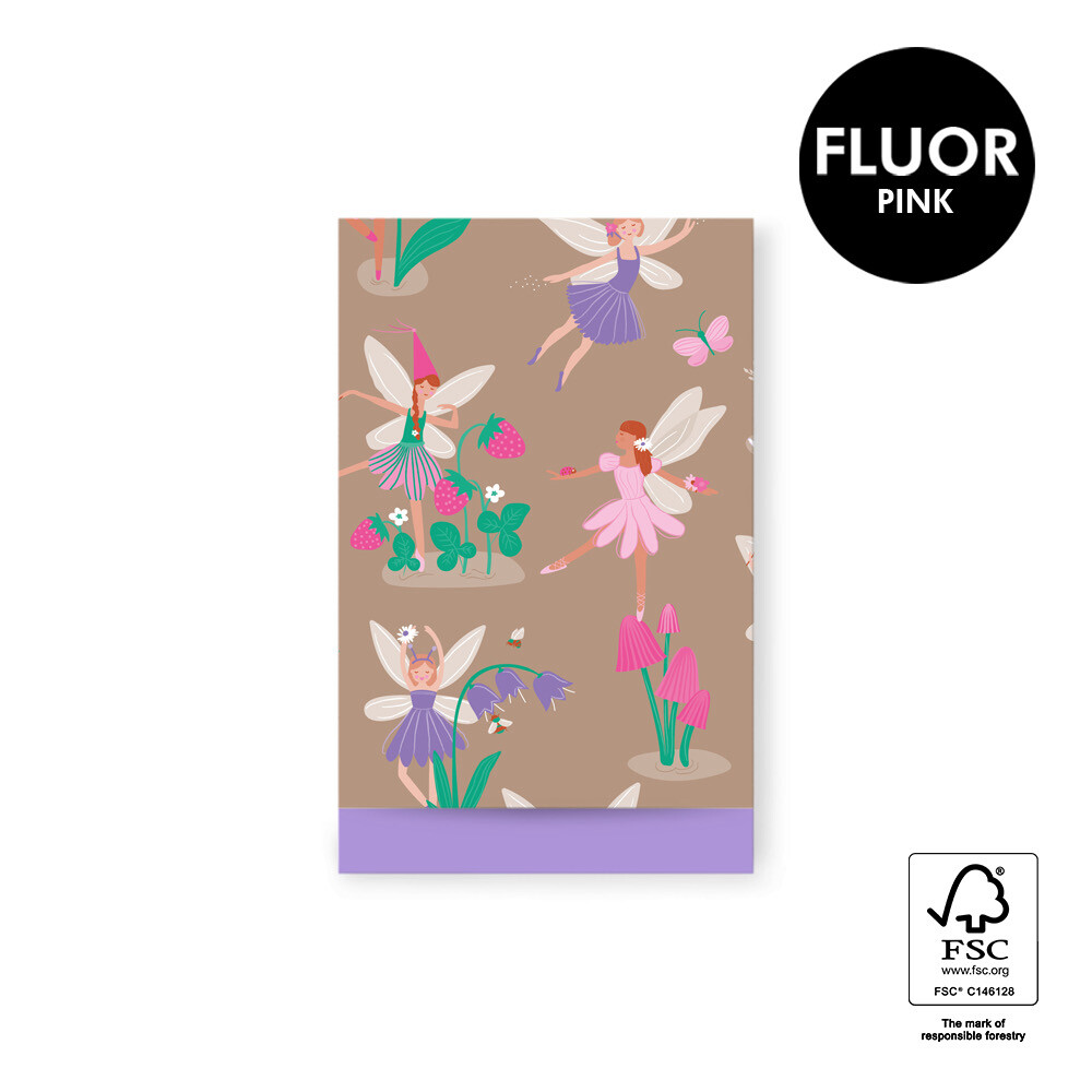 HOP Cadeauzakjes - Fairy Tale Taupe M - 12 x 19 cm (5 stuks)