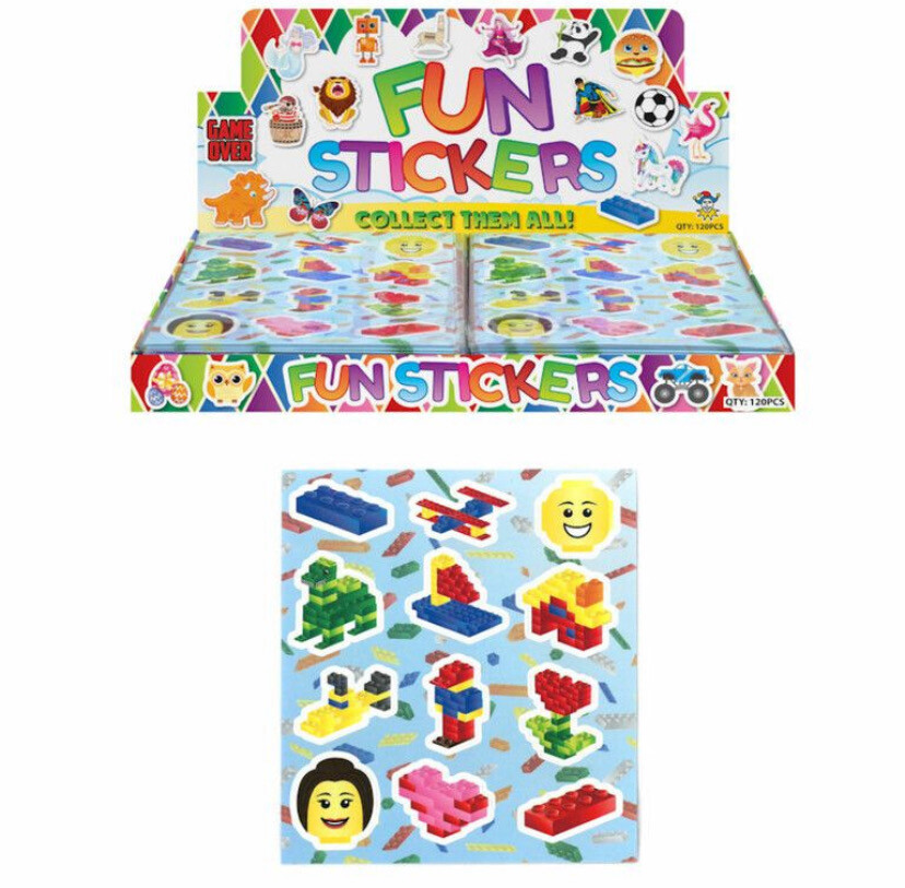 FUN STICKERS - MODEL: BRICKZ BOUWSTENEN 10 stks