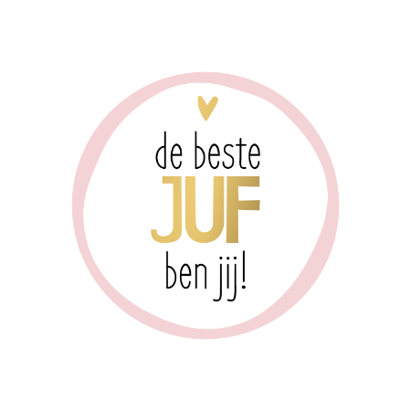 KP® Sticker - De beste juf ben jij Per 10 stks