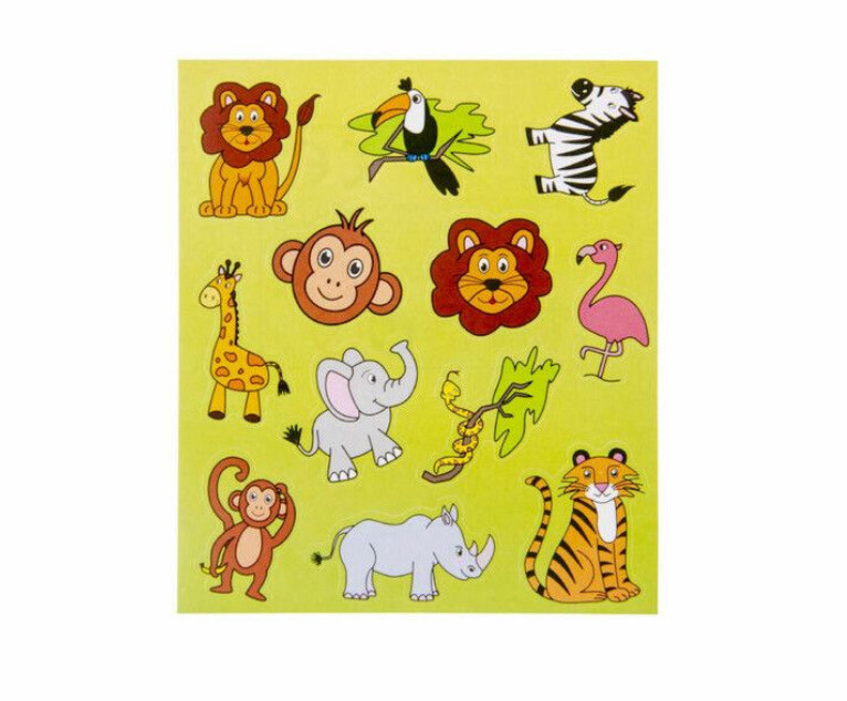 FUN STICKERS – MODEL: JUNGLE DIEREN 10 stks