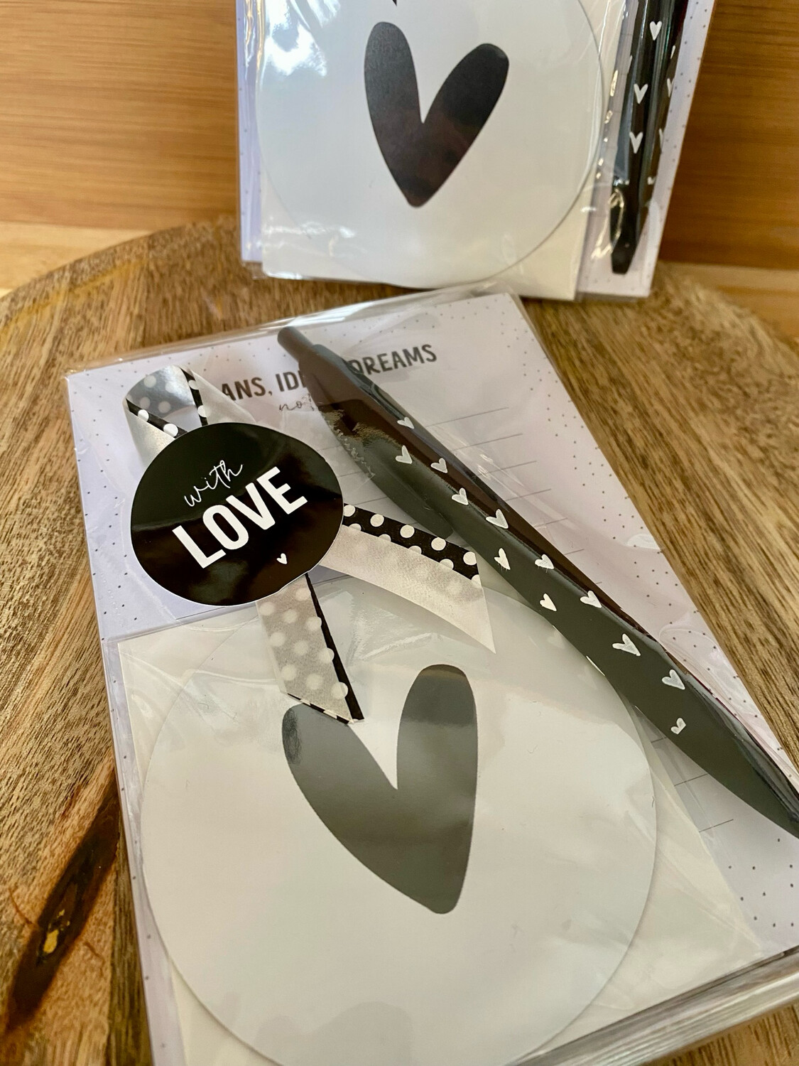 Liefz - Giftsetje Notitieblok Magneet Pen Hartje