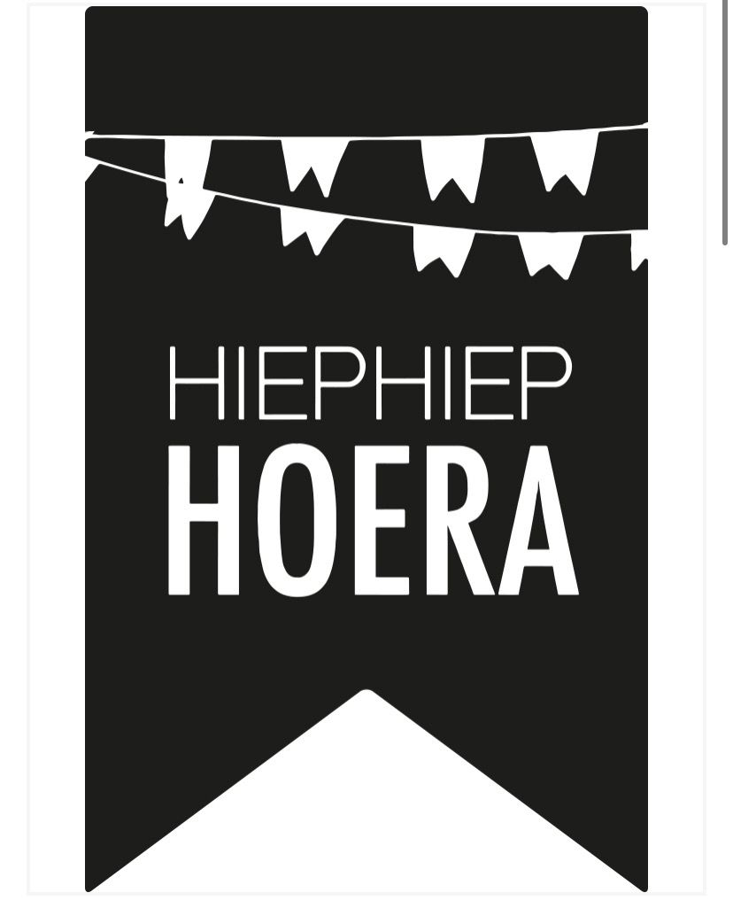 Sticker Mini Vaantje Hiep Hiep Hoera 10 Stks