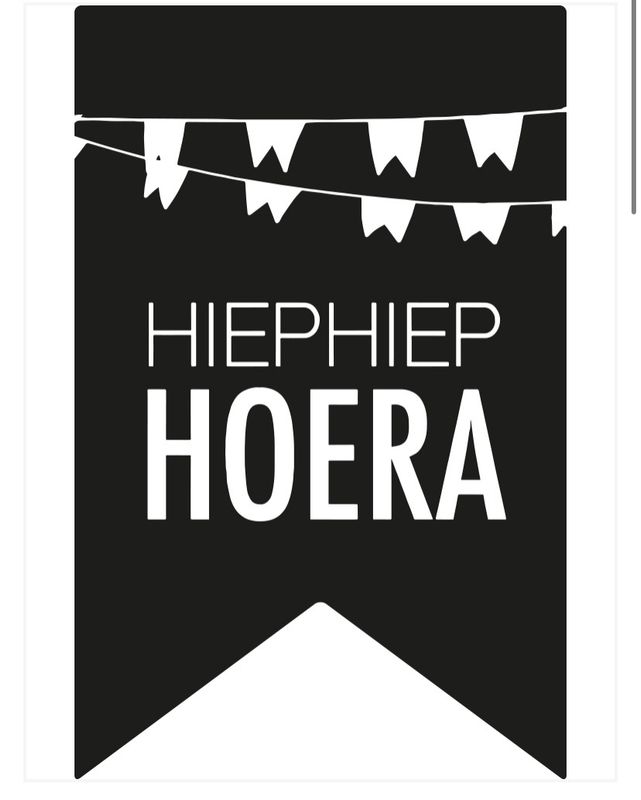 Sticker Mini Vaantje Hiep Hiep Hoera 10 Stks