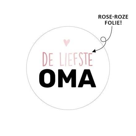 Kp Cadeausticker De Liefste Oma 10 Stks