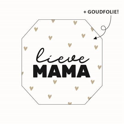 Kp Cadeausticker Lieve Mama Goudfolie 10 Stks
