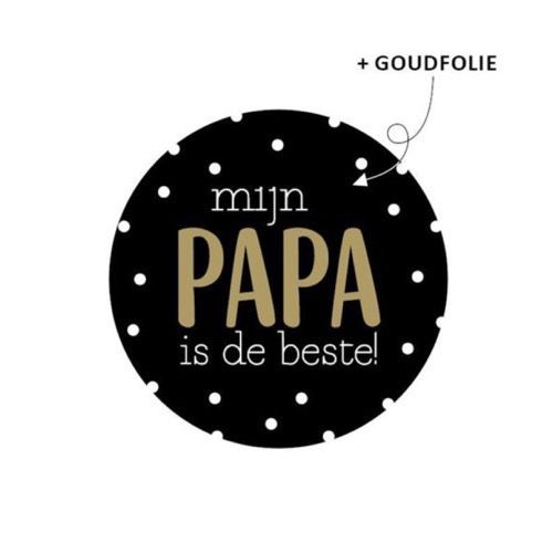 Kp Cadeausticker Mijn Papa Is De Beste 10 Stks