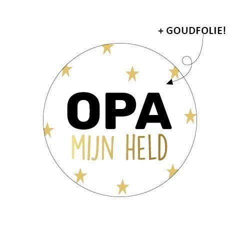 Kp Cadeausticker Opa Mijn Held 10 Stks