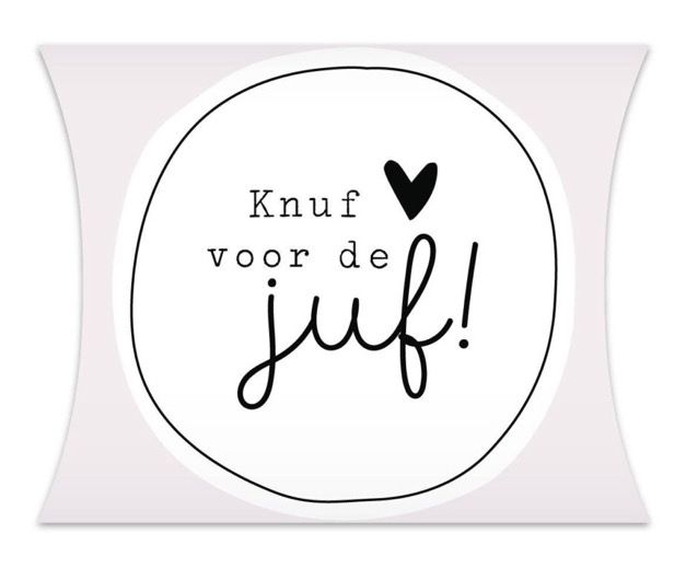 Cadeau - KP Design Gondeldoosje Knuf Voor De Juf