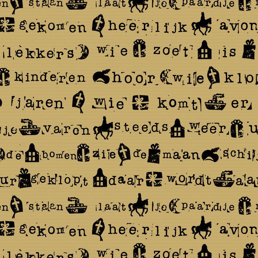 Eps - Kadopapier Sinterklaas Stempel 30 Cm Per 3 Meter