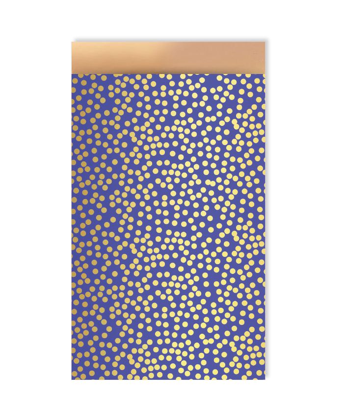 KP® Cadeauzakjes 12x19cm Cadeauzakjes 12x19cm Minidots Kobalt Blauw Per 5 Stks