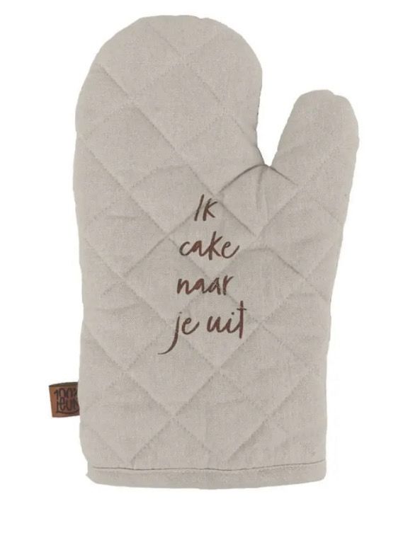 100% Leuk Ovenwant – Ik cake naar je uit