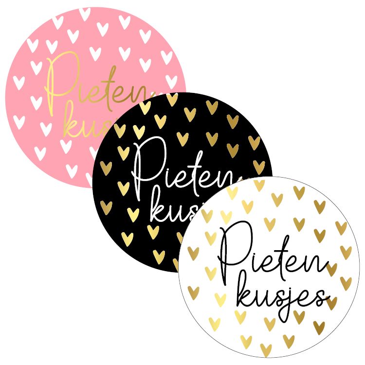 KP® Stickers D40mm - Pieten Kusjes KP® Stickers D40mm - Pieten Kusjes