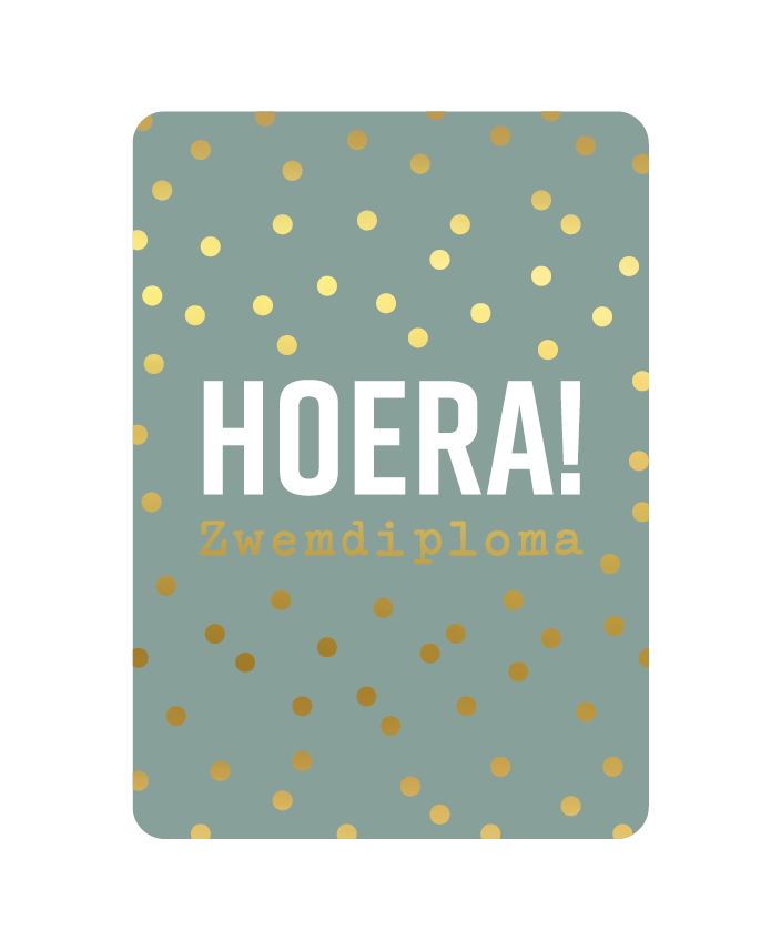 KP® Wenskaarten - Hoera zwemdiploma KP® Wenskaarten - Hoera zwemdiploma