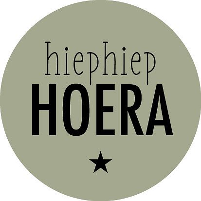 Kadosticker Hiep Hiep Hoera Army Green 10 Stks