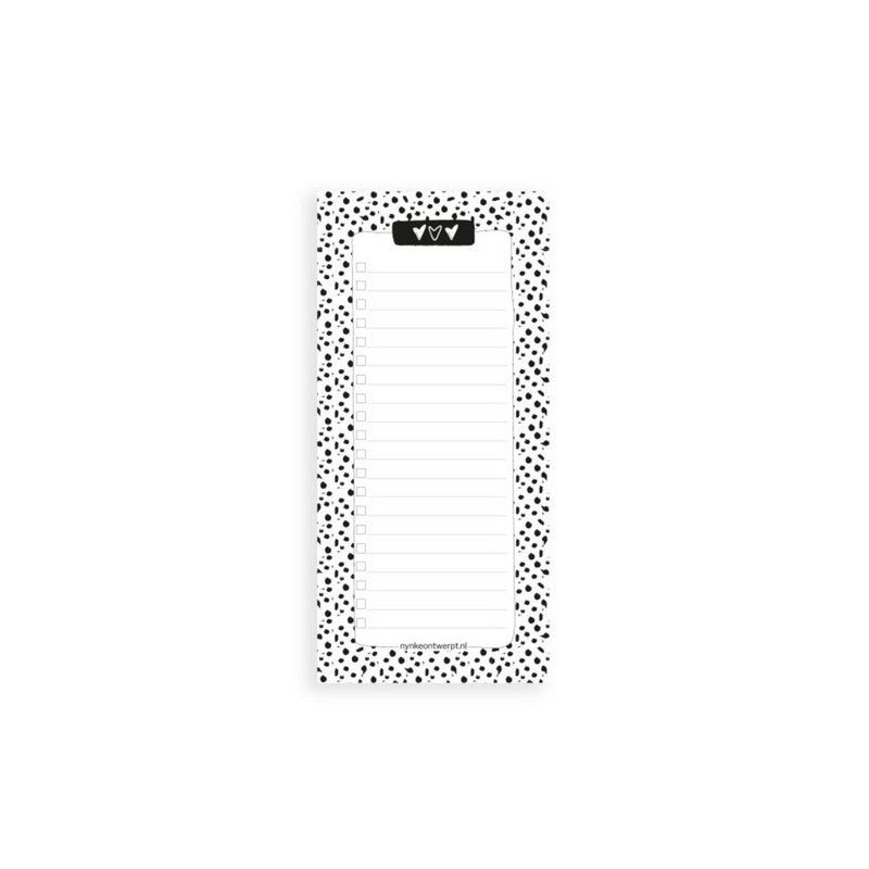 Nynke Ontwerpt - Notitieblok | Lijstje | hartjes