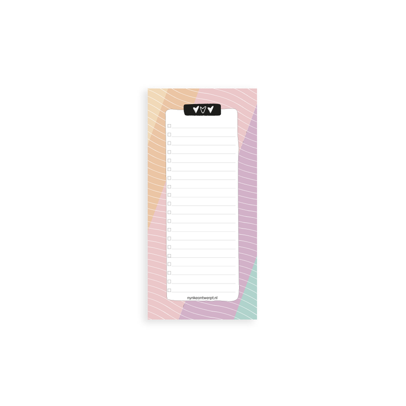 Nynke Ontwerpt - Notitieblok | Lijstje | Summer