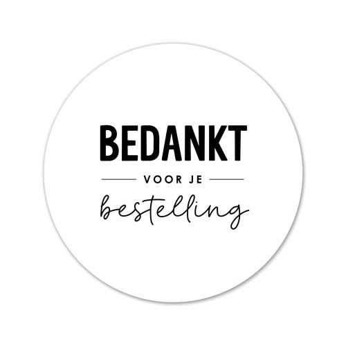 Liefz - Stickers | Bedankt voor je bestelling per 10 stks