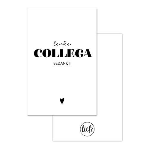 Liefz- MINIKAARTJE | Leuke collega bedankt Liefz- MINIKAARTJE | Leuke collega bedankt